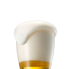 Golden beer splash