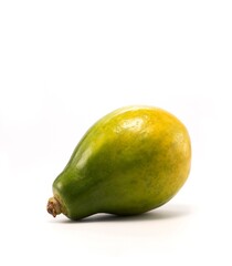 Papaya or paw-paw isolated on white.