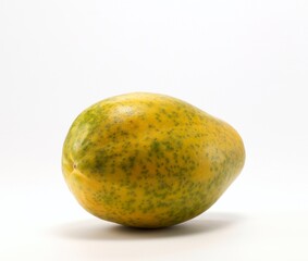 Papaya or paw-paw isolated on white.