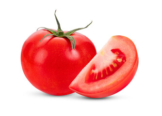 tomato on white background