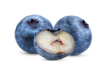Fresh blueberry on white background