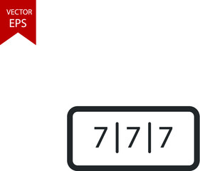 Casino Icon on transparent background 