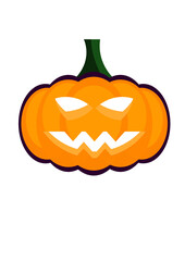 Carved pumpkin vector