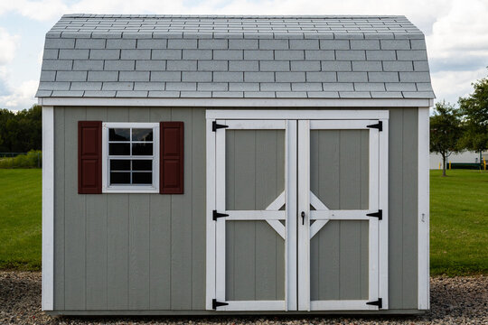 gray new shed