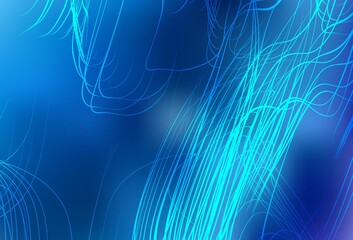 Light BLUE vector blurred shine abstract template.