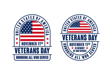 Veteran day united states of america vector design