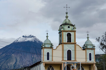 Tungurahua volcano church