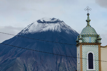 Tungurahua volcano church