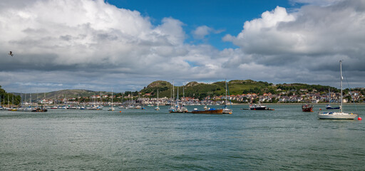 Fototapeta premium Conwy harbour, Conwy, North Wales, UK