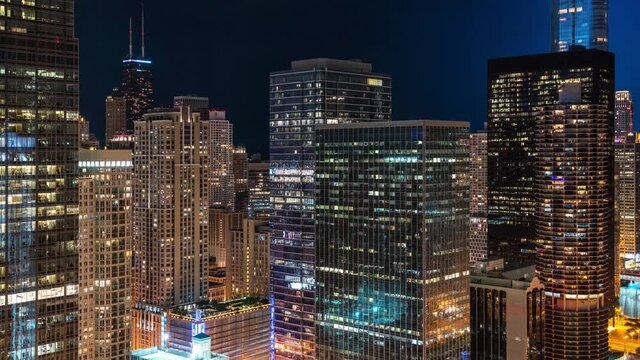Chicago Skyline - Day to Night Transition