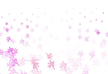 Light Pink, Red vector abstract backdrop with sakura.