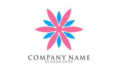 Flower illustration symbol design