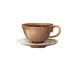 Coffee or tea vector illustration isolated on white background