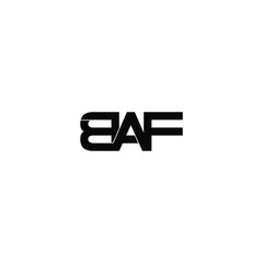 baf letter original monogram logo design