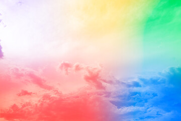 Fototapeta na wymiar Amazing beautiful art sky with colorful clouds