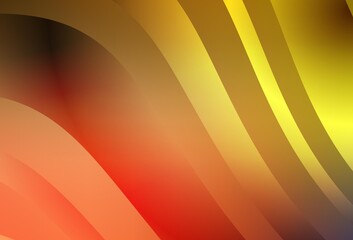 Light Red, Yellow vector pattern with lines.