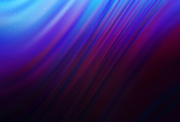 Dark Pink, Blue vector texture with milky way stars. Space stars on blurred abstract background with gradient. Pattern for futuristic ad, booklets.