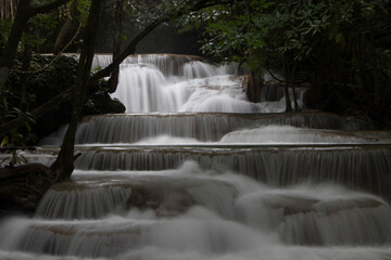 Huai Mae Khamin Waterfall, Central Thailand