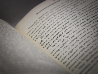 Close up shot of a book