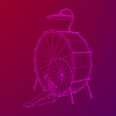 Musical instruments set. Rock band drum kit. Percussion musical instrument