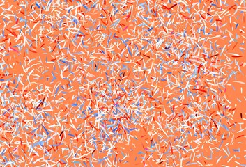 Light Orange vector background with stright stripes.