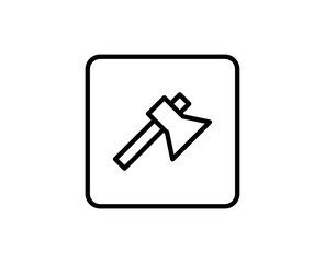 Axe line icon