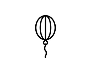 Balloon line icon