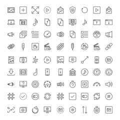 Sign icon set.