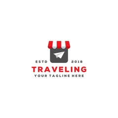 Creative traveling agent logo design