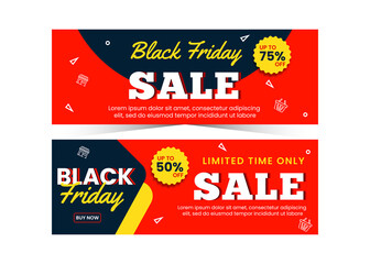 Simple banner sale for black friday season