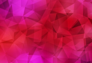 Light Red vector low poly texture.