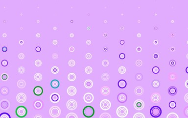 Light Pink, Green vector template with circles.