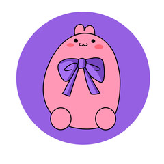 Bunny with ribbon