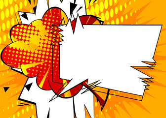 Cartoon design colored background. Comic book illustration. Vector comics backdrop.