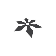 Shuriken icon illustration vector flat design