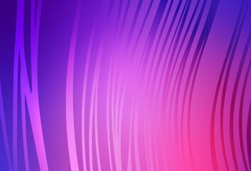 Obraz premium Light Purple, Pink vector background with wry lines.