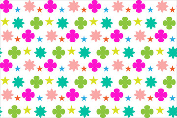 seamless pattern with colourful vector design illustration