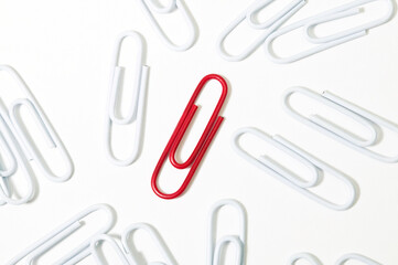 outstanding red paper clip