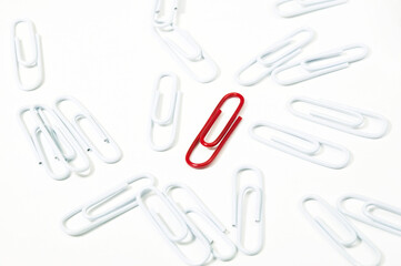 outstanding red paper clip