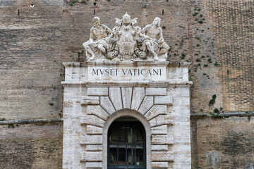 The gate to Vatican museum in Vatican City, Rome, Italy