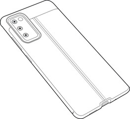 Professional Phone Case Vector / Line Drawing. Icon, Logo, Design, Element
