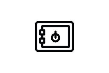 Law Outline Icon - Safe Box