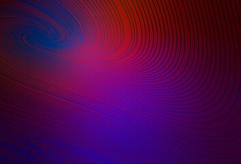 Dark Pink, Yellow vector background with wry lines.