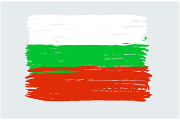 The flag of Bulgaria. Vector illustration 