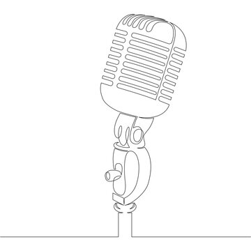 Musical studio microphone symbol