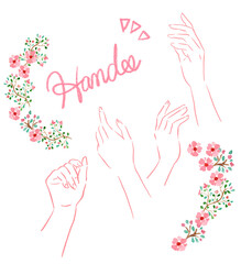 きれいな手のイラスト