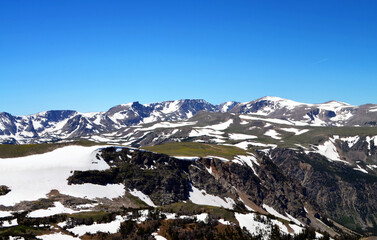 Wyoming - Highway 212 Colter Pass Snowy Peaks