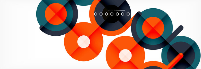 Circles and lines abstract background for covers, banners, flyers and posters and other templates