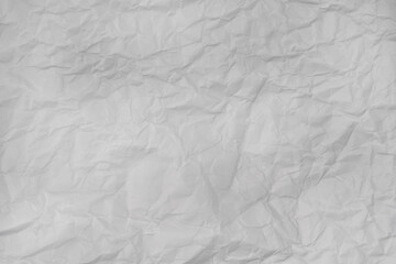 Crumpled white paper background texture