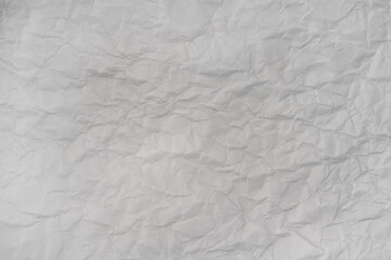 Crumpled white paper background texture